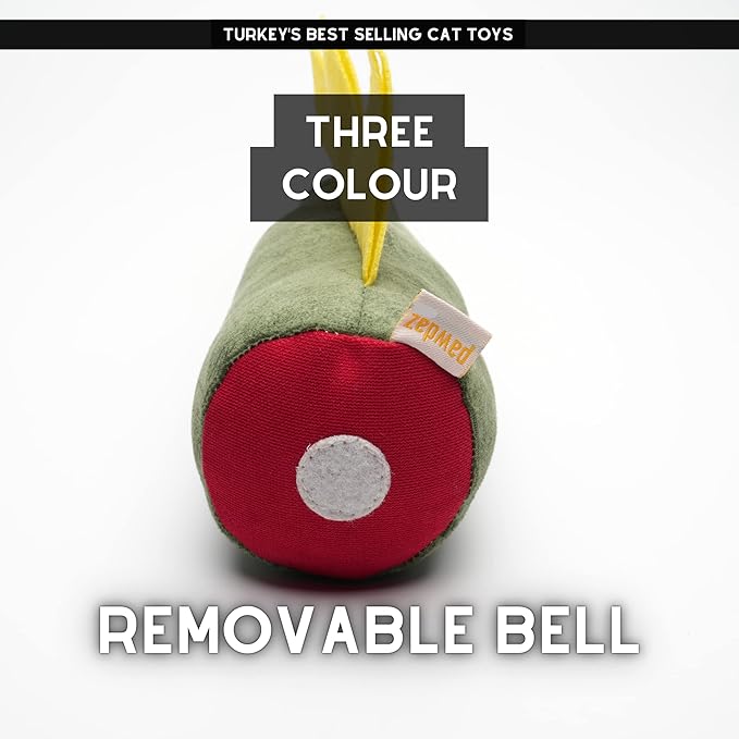 Large Cat Toy Dino - Catnip Matatabi Silvervine Filled Help Relief Stress Interactive Indoor Cat Kicker (Green)