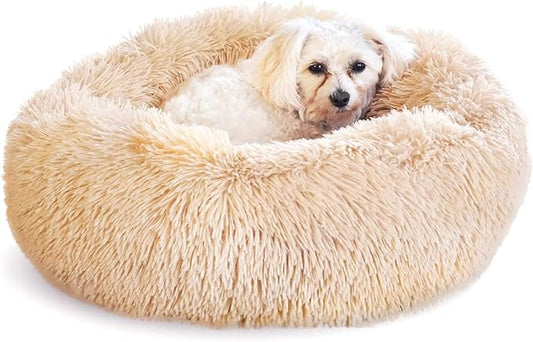 Whiskers & Friends Cat Bed, Cat Beds for Indoor Cats Washable, Small Dog Bed Calming Pet Bed, Cat Beds & Furniture, Large Cat Bed, Kitty Kitten Bed
