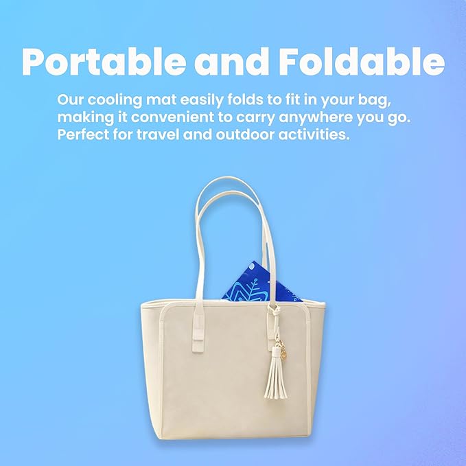 Portable Cooling Ma for Dogs and Cats by CuddlePawPaw - Foldable, Water-Filled Gel Technology, Easy to Clean, Durable and Leak-Proof, Perfect for Indoor and Outdoor Use (24x36)