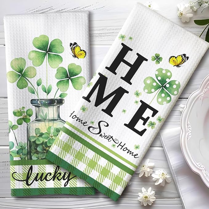 St Patricks Day Kitchen Towels,Green Towels,Shamrock Towels,Green Kitchen Towels,Shamrock Kitchen Towels,St Patricks Day Hand Towels,Green Dish Towels,Green Hand Towels,St Patricks Day Dish Towels