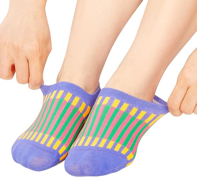 Benefeet Sox Womens Girls Cute No Show Liner Socks Non Slip Funny Patterned Low Cut Socks Novelty Cotton Loafer Footies Sock