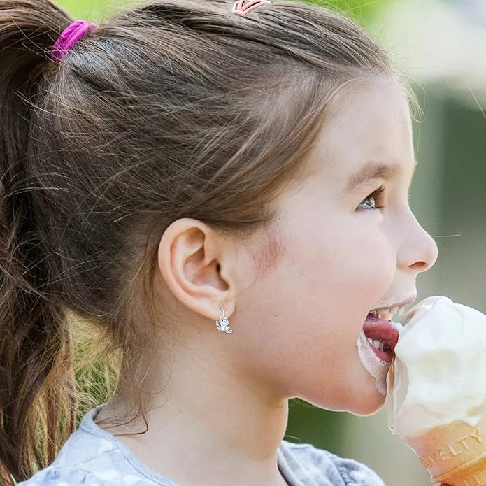 925 Sterling Silver Cat Earrings Cute Animal Kitten Stud Earrings cat Jewelry Gifts for Women Girls Hypoallergenic Earrings for Sensitive Ears