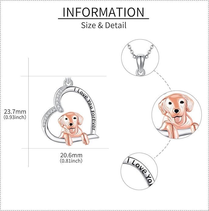 Capybara/Squirrel/Chihuahua Necklace Sterling Silver Chihuahua Squirrel Jewelry Capybara Gifts for Women