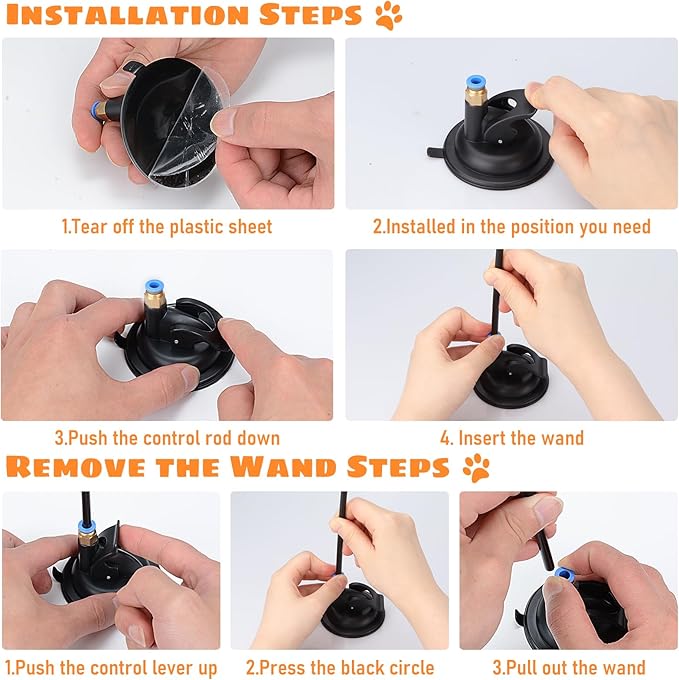 Cat Feather Toys, 10PCS Cat Toys with Super Suction Cup, Detachable 2PCS Cat Wand Toys & 6PCS Replacement Teaser Refills with Bell, Interactive Cat Toy for Indoor Cats Kitten Play Exercise