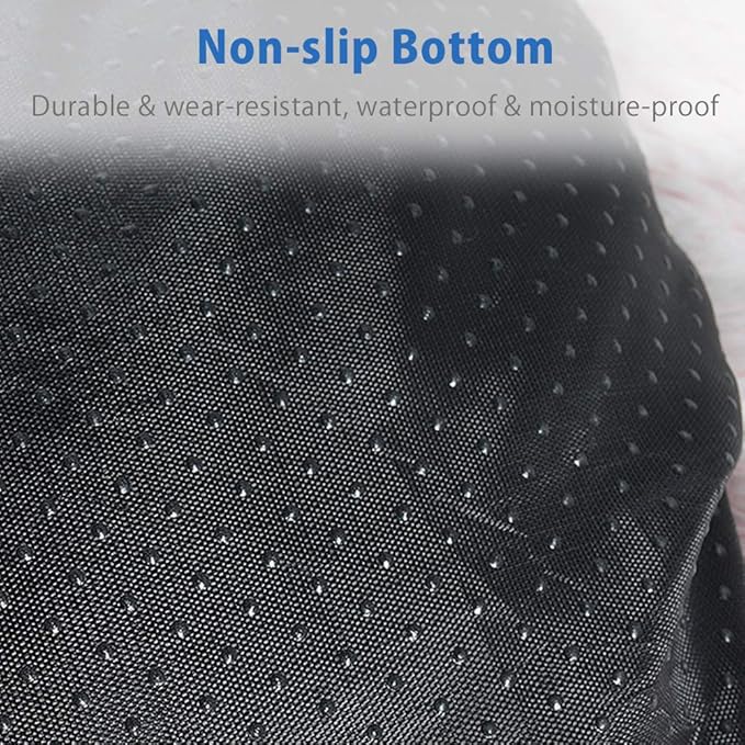 La La Pet® Donut Dog Cat Bed Cozy Cave Pet Bed Burrow Dog Bed Calming Cuddler Self-Warming Pet Bed Soft Plush Pet Cushion Improved Sleep for Cats Small Medium Dogs Dark Gray L