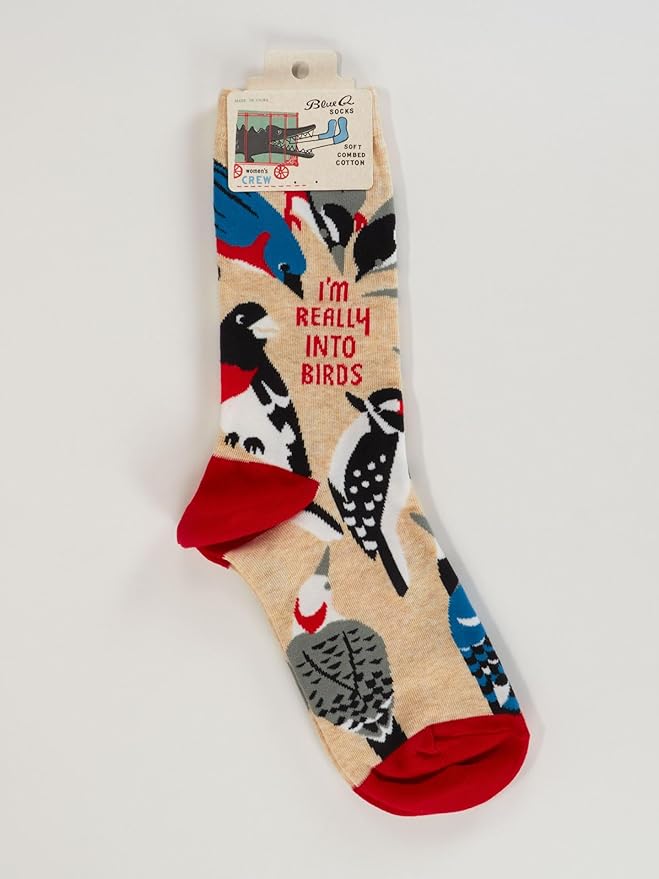 Blue Q Women's Funny Novelty Crazy Crew Socks with Sayings