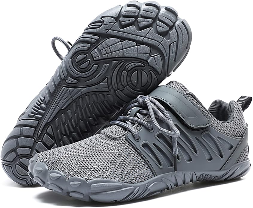 Barefoot Shoes Men Wide Toe Box Zero Drop Water Shoes Men for Gym Workout Minimalist Weightlifting Cross-Trainer Running Hike Grounded Footwear