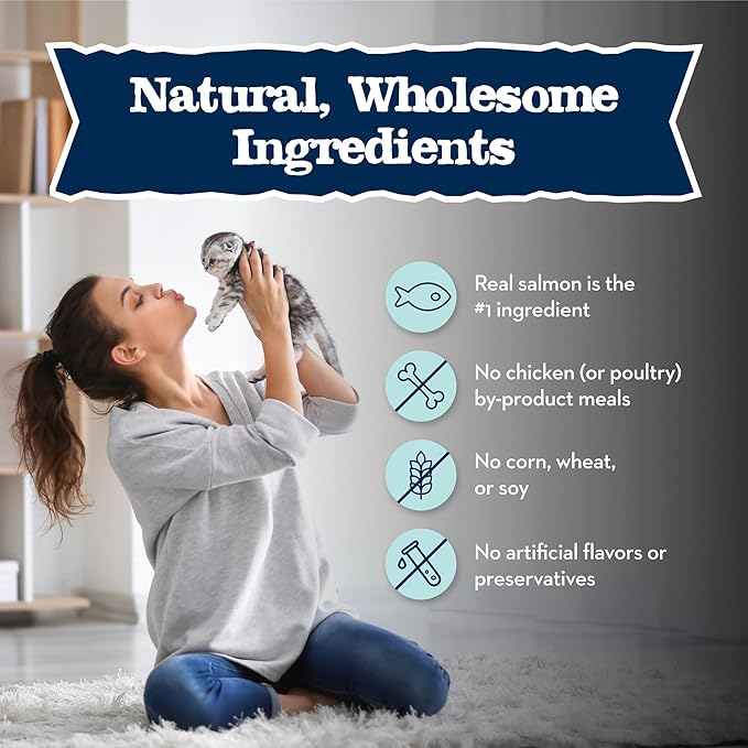 Blue Buffalo Baby Blue Natural Grain-Free Wet Food for Kittens, Healthy Growth Formula with DHA, High-Protein Salmon Paté, 3 oz Can