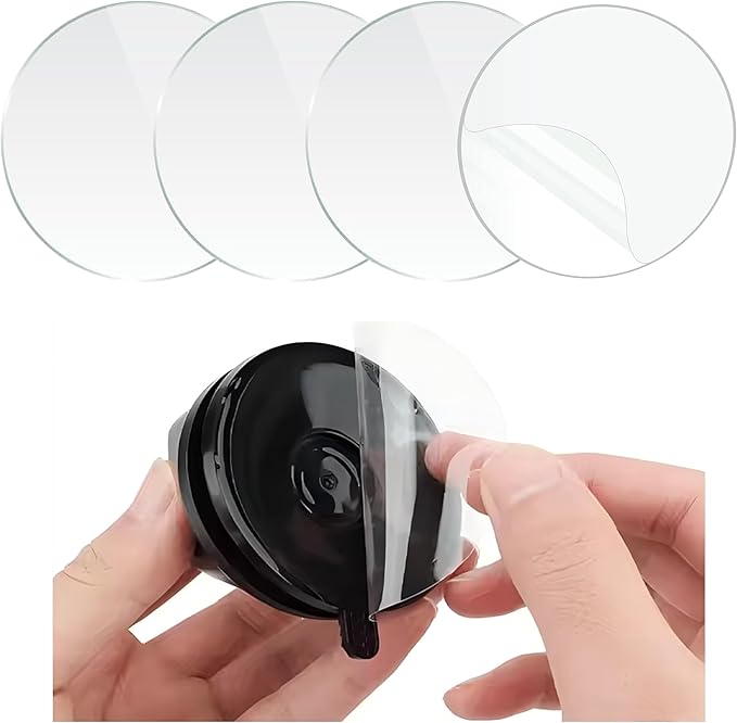 Double Sided 3m Adhesive Sticky Pads - 7 cm - 10 Pack - Strong Adhesive for Suction Cup Cat Toys - Compatible with Interactive Bird Simulation Toys - Suction Cup Sticky Pad Replacement