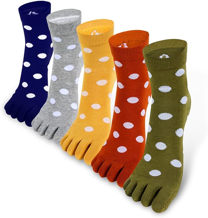 Benefeet Sox Funny Toe Socks Women Five Finger Socks Girls Cute Toe Seperated Cotton Socks Running Athletic Christmas Gifts