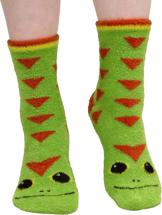 BambooMN Super Soft Warm Cute Women's Animal Non-Slip Fuzzy Fluffy Crew Winter Home Socks