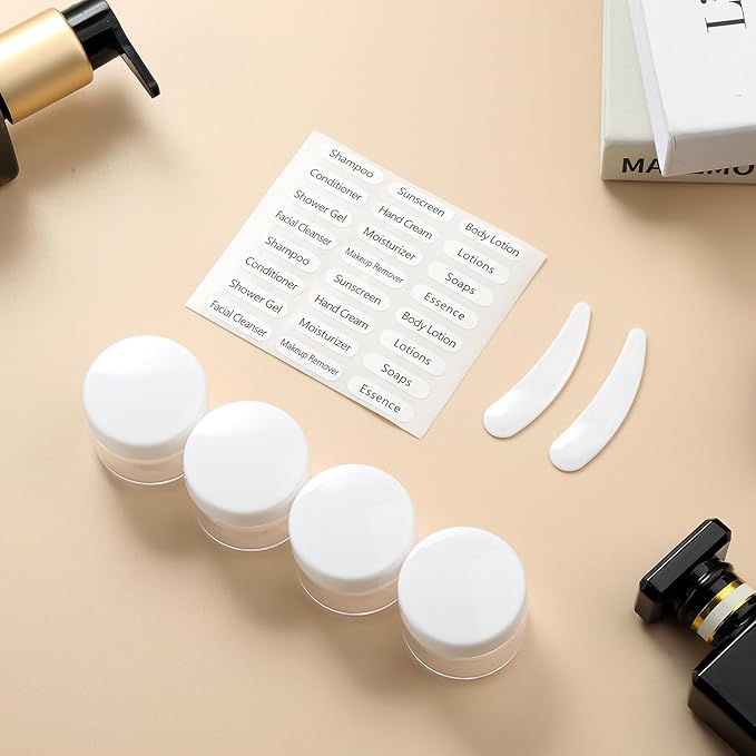 16 Pack Travel Bottles for Toiletries, Large 6oz Silicone Travel Containers jar for Toiletries, Leak Proof Refillable Liquid Shampoo And Conditioner Travel Essentials toiletry Bottles