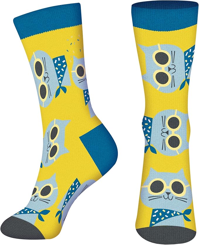 AGRIMONY Funny Cat Dog Socks for Women Teen Girls-Animal Novelty Cute Socks-Mothers Day Cat Dog Mom Gifts Stocking Stuffers