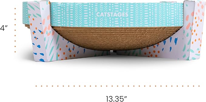 Catstages Scratch, Snuggle & Rest Corrugated Cat Scratcher With Catnip (packaging may vary)
