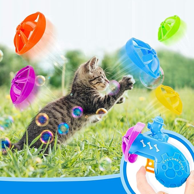 Fetch Toy for Cats, Cat Toys Kitten Toys, Cat Interactive Toys, Pet Training Exercise Chaser Tool, Kitten Fun Toys - Perfect for Chasing, Swatting, Batting (Blue)