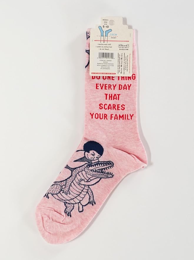 Blue Q Women's Funny Novelty Crazy Crew Socks with Sayings