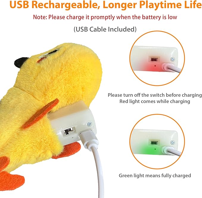 Gigwi Interactive Catnip Cat Toys, Electronic Flopping Toys Motion Activated, Automatic Moving Cat Toys for Indoor Cats, USB Rechargeable Cat Enrichment Toy Self Play for Hunting and Kicker, Lizard