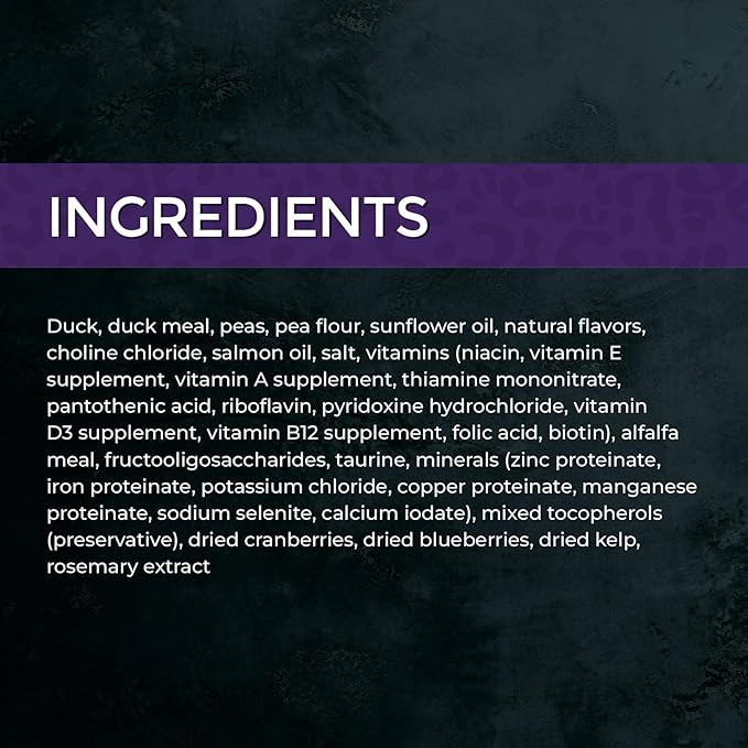 Fussie Cat Market Fresh Duck Recipe, Dry Cat Food, 10lb Bag