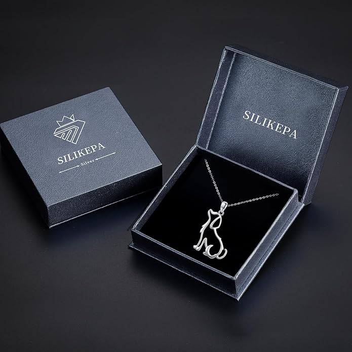 Animal Necklace for Women Girls 925 Sterling Silver Cat/Dog/Monkey/Sloth Pendant Necklace Cute Animal Jewelry Gift for Women Girls