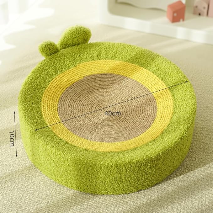 Fruit Cat Scratching Board,Sisal Cat Scratching Board,Orange Cat Litter,Fruit Coconut Cat Scratching Basin,Green Cat Bed,Watermelon Cat Scratching Board,Wear-Resistant Cat Cat Products (Avocado)