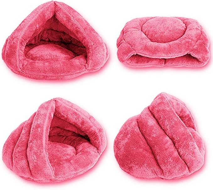 Pet Tent Cave Bed for Small Medium Puppies Kitty Dogs Cats Pets Sleeping Bag Thick Fleece Warm Soft Dog Bed Cuddler Burrow House Hole Igloo Nest Cozy Bed for Cat Puppy