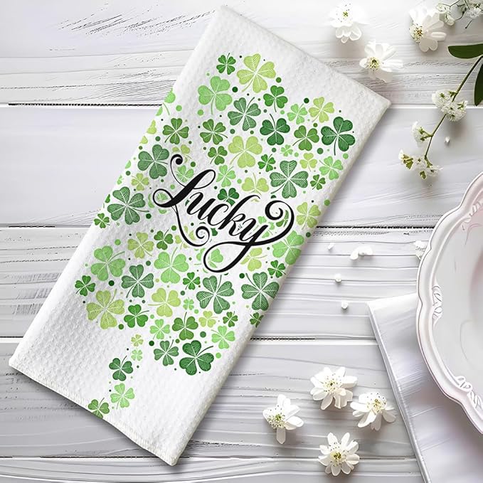 St Patricks Day Kitchen Towels,Green Towels,Shamrock Towels,Green Kitchen Towels,Shamrock Kitchen Towels,St Patricks Day Hand Towels,Green Hand Towels,Green Dish Towels,St Patricks Day Dish Towels