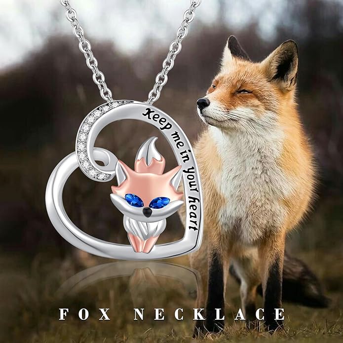 Black Cat/Fox/Owl/Panda/Butterfly/Cat/Dog Paw Print/Mushroom for Women Sterling Silver Animal Pendant Necklace Jewelry Christmas Birthday Gifts for Couples Sisters