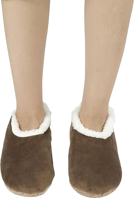 BenSorts Fuzzy Slipper Socks for Women Funny House Slippers with Grips