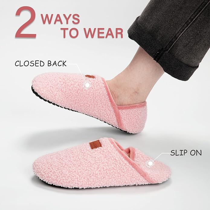 ATHMILE House Slippers for Women Men Indoor Barefoot Slippers Socks Furry Slip on House Shoes Cozy Comfy Slippers for Home Bedroom Travel Yoga