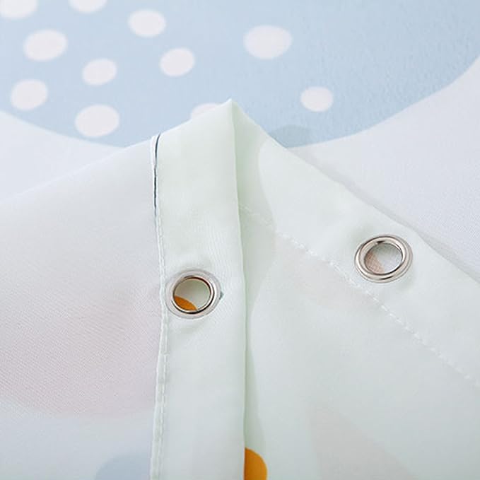 Black Cat Shower Curtains Cute Cat Looking at You, Cute Animals Bath Decor Curtains Sets with Hooks 71X71 Inches