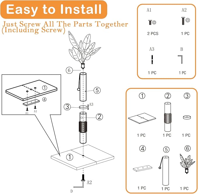 MeowHomm 40" Tall Cat Scratching Post,Cat Bird of Paradise Palm Tree for Indoor Cats with Natural Sisal Scratch Pole Hanging Sisal Ropes and Balls