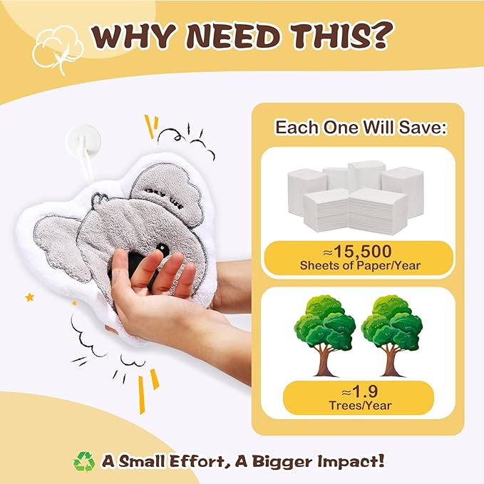 Bathroom Hand Towels Set: Gifts for Her Cat Lovers Cute Cat Raccoon Pattern Kitchen Towels Dry Your Hands - Women Mom Wife Sister Friend Coworker Birthday Gifts (1, Koala)