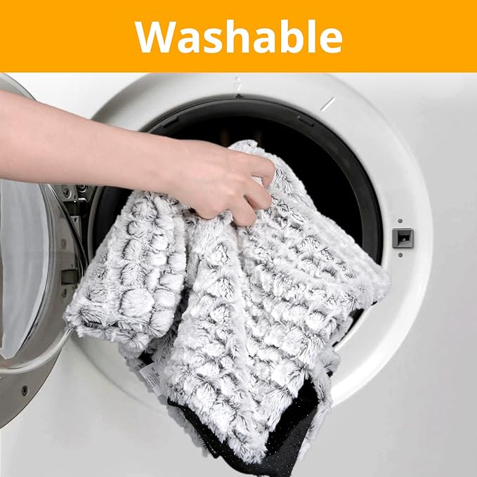 Self Warming Cat Bed, 24" x 18" Ultra Soft Cat Dog Pet Heating Pad for Indoor Outdoor, Non-Slip Heated Cat Mat Thermal Blanket