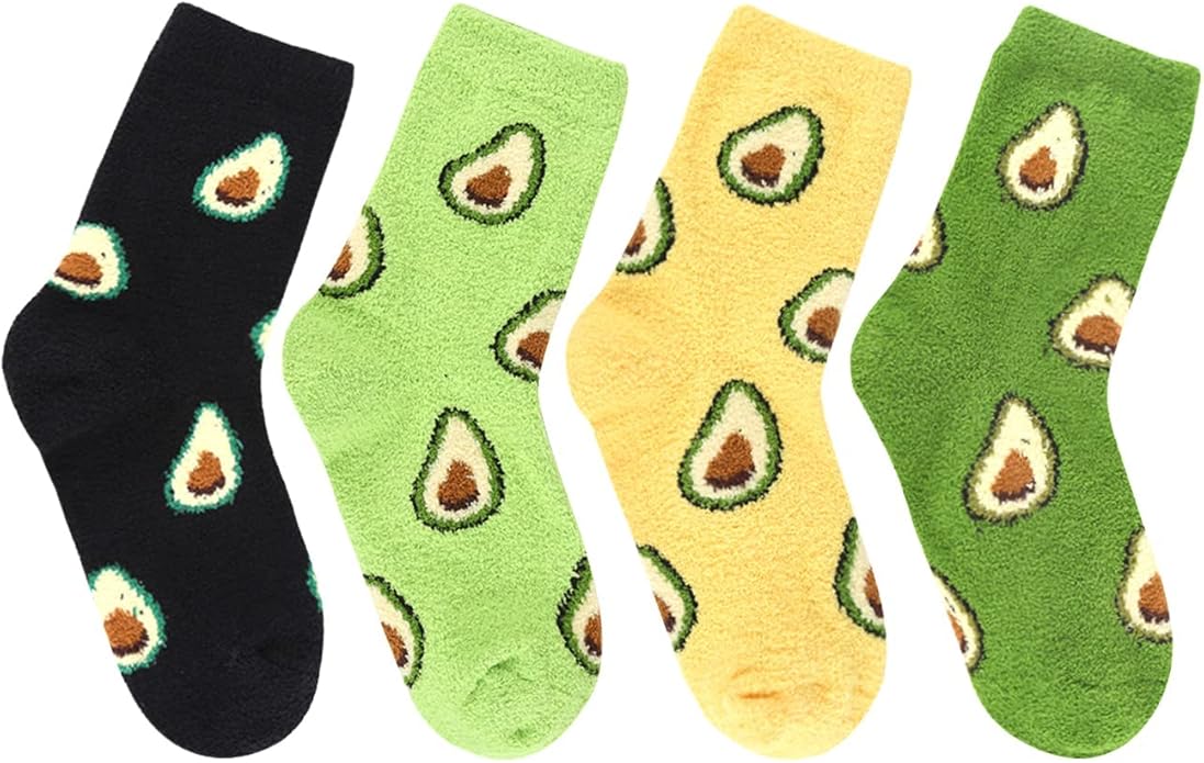 Benefeet Sox Cute Animal Fuzzy Socks for Women Girls Funny 3D Animal Cozy Socks Fluffy Slipper Socks Plush Comfy Soft Socks