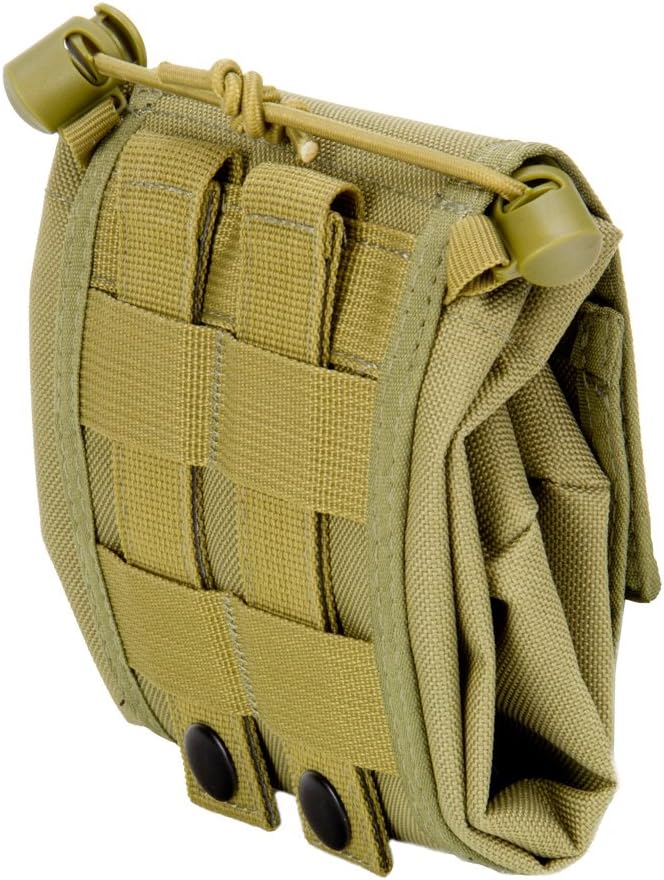 3VGEAR Folding MOLLE Dump Pouch - Tactical Recovery Dump Bag with YKK Annex Clips, Reinforced MOLLE and Rugged 600D Water-Resistant Polyester Drop Pouch
