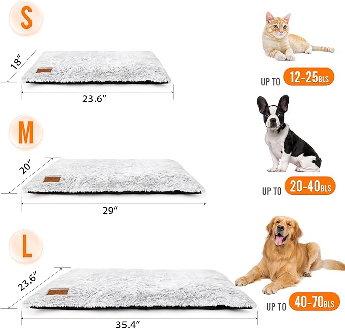 Self Warming Cat Bed, 29" x 20" Self Heating Pet Pad for Indoor Outdoor, Non-Slip Heated Dog Mat Thermal Blanket for Large Kittens Small Puppy