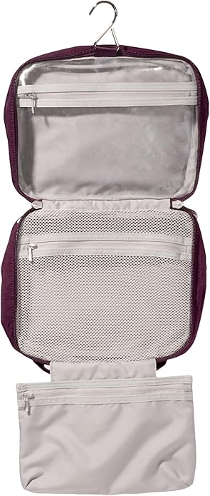 Baggallini Unisex's Hanging Travel Toiletry Kit-Lightweight 6x10 Inch Makeup Bag Toiltery