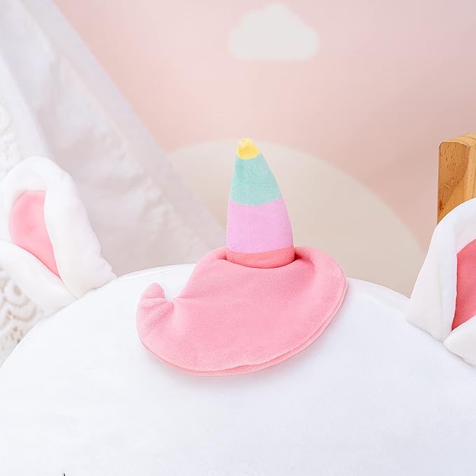 Lazada Stuffed Unicorn Pillow Plush Girl Toys Gift for Toddler for Girls White 15 Inches