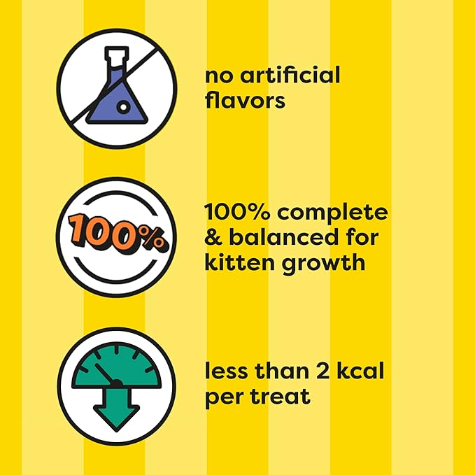 Temptations Kitten Crunchy and Soft Treats Chicken and Dairy Flavor, 6.3 oz. Pouch, (Pack of 10)