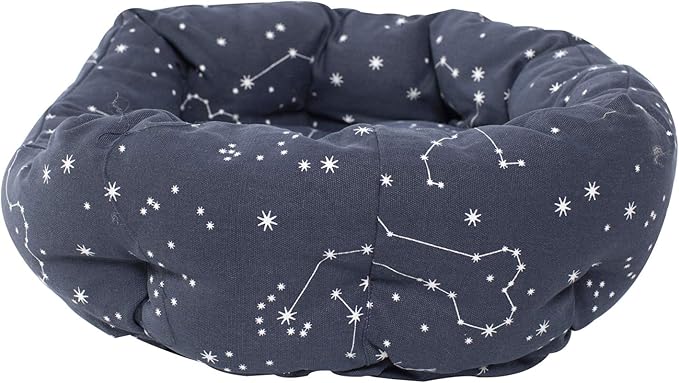 Fringe Studio Pet Bed, Celestial Round Cuddler, 20 x 19 x 8 inches (203002), Small