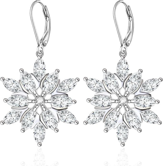 Black Cat/Bat/Spider/Pumpkin/Wolf/Bunny/Sun and Moon/Turtle/Raven 925 Sterling Silver Leverback Dangle Earrings Moon Gothic Christmas Earrings Jewelry Gift for Women