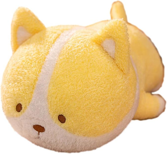 16 Inch Plush Yellow Cat Stuffed Animal Kitty Hugging Pillow Cuddly Cat Pillow Plushies Toy Kitten Huggable Anime Gifts for Kids and Lovers in Birthday, Valentines…