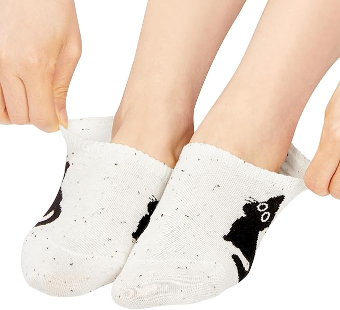 Benefeet Sox Womens Girls Cute No Show Liner Socks Non Slip Funny Patterned Low Cut Socks Novelty Cotton Loafer Footies Sock