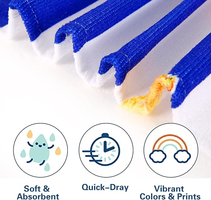 LIVILAN Oversized Striped Pineapple Beach Towel for Women Girls, 30”x60” Microfiber Thin Lightweight Super Absorbent, Quick Dry Sand Free Clearance Towel Pineapple Gifts