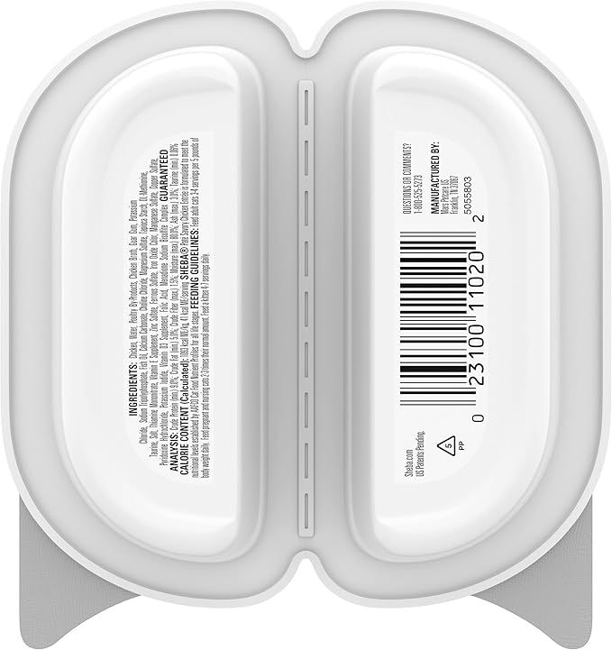 Sheba Perfect Portions Pate In Natural Juices Signature Savory Chicken Entrée Twin Pack Wet Cat Food, 2.6 Oz