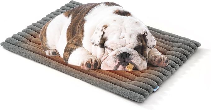 Luxury Soft Self Warming Cat Bed, Thermal Warm Large Dog Pad for Indoor & Outdoor, Washable Pet Mat with Non-Slip Bottom (Grey)
