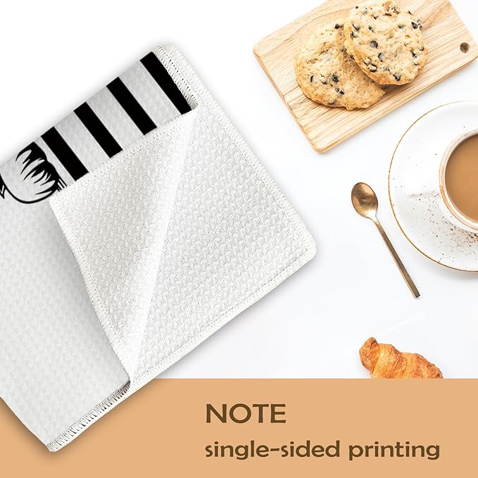 Hi Corgi Waffle Kitchen Towels, Gifts for Corgi Lovers Moms Dish Tea Towels for Kitchen, Dog Lover Gifts Decorative Hand Towels for Bathroom Guest Room Decor, 16x24 Inch