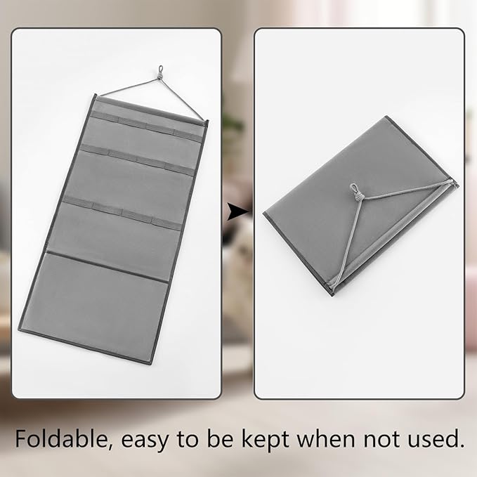 Hanging Cat Wand Holder Kitten Stick Toy Storage Bag Cat Accessories Organizer for Indoor Cats (Band)