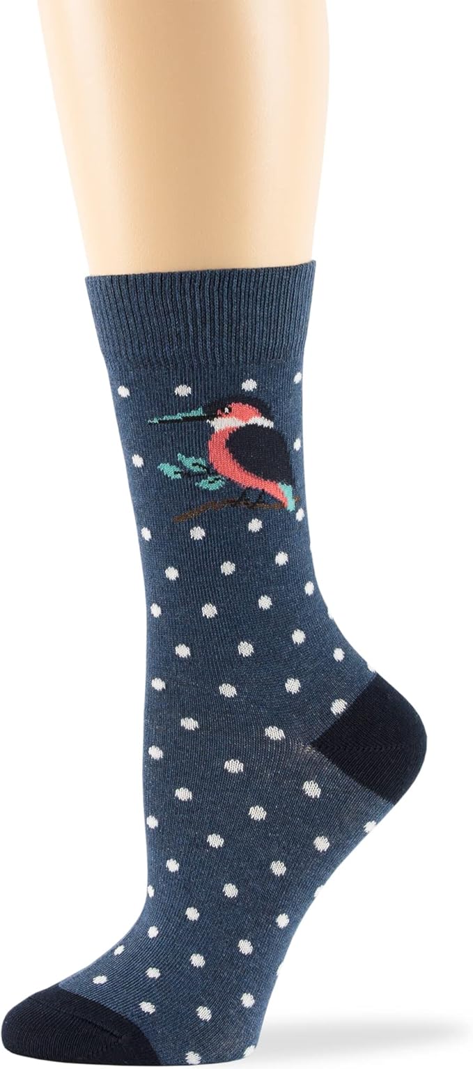 7BIGSTARS KINGDOM Womens Fun Cotton Crew Socks - 4 Pack L/M - Cactus Space Desert Coffee Fox Dog Hedgehog Puppy Flower Bird