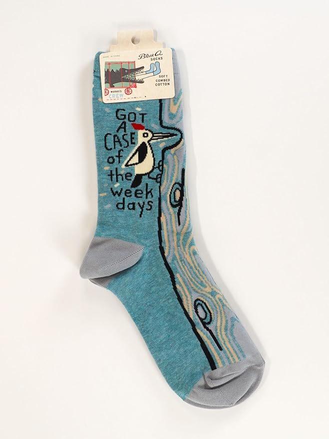 Blue Q Women's Funny Novelty Crazy Crew Socks with Sayings